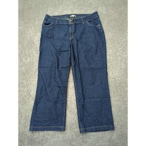 Woman Within Jeans Womens 20W PETITES PLUS Denim High Rise‎ Casual